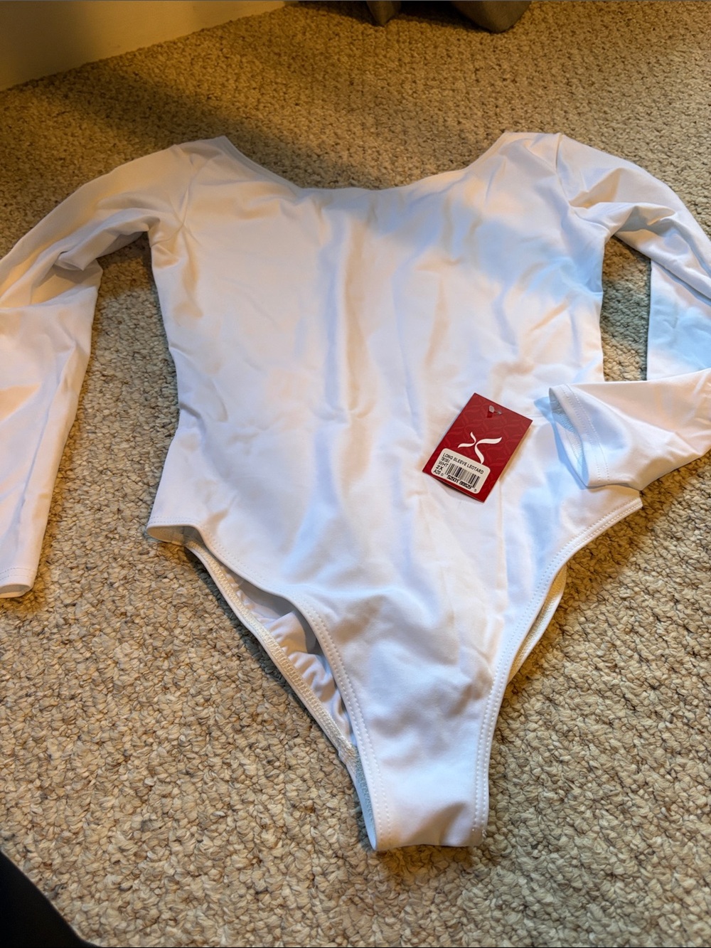 Capezio White Long Sleeve Women's Leotard